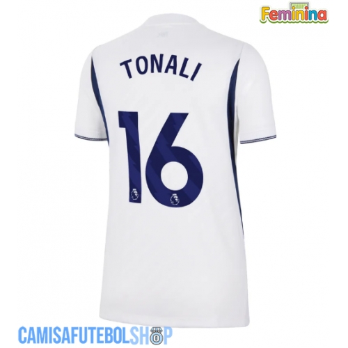 Camisa de time de futebol Tottenham Hotspur Sandro Tonali #16 Replicas 1º Equipamento Feminina 2026-27 Manga Curta
